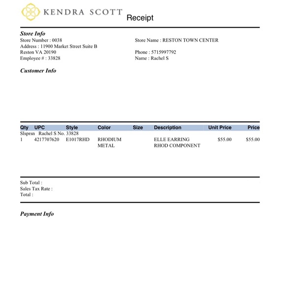 Kendra Scott Elle Earrings and Elisa Pendant - Picture 3 of 6